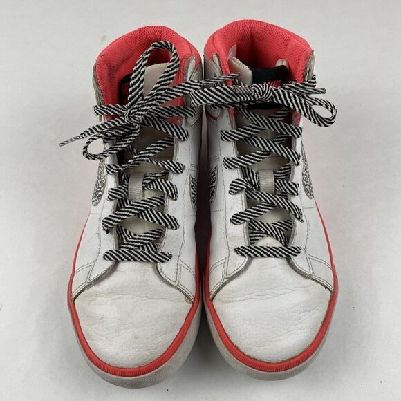 Nike Mid Top Youth Kids 1.5Y Lace Up White Coral 854239-101 - Picture 9 of 9